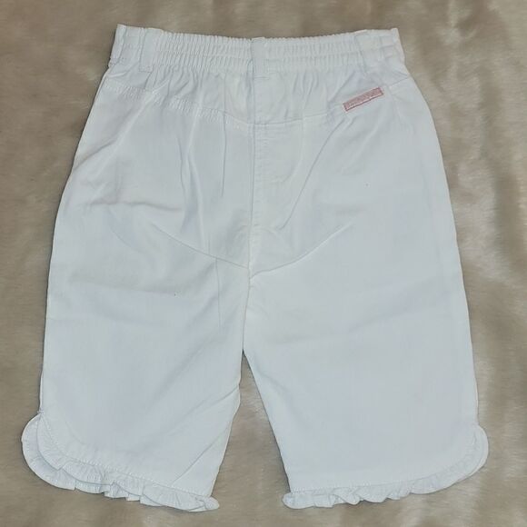 JANIE AND JACK WHITE RUFFLE HEM CAPRIS, SIZE 12-18 MONTHS, NEW! - Picture 8 of 9